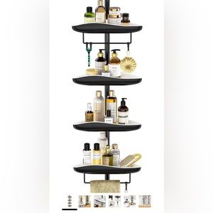 Bath tub adjustable corner organizer